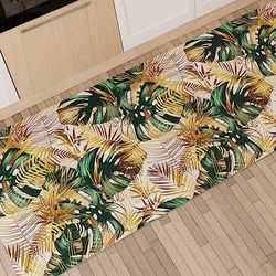 PETTI Artigiani Italiani - Tapijt voor keuken, antislip en wasbaar, 52 x 240 cm, Design Tropical 04, 100% Made in Italy