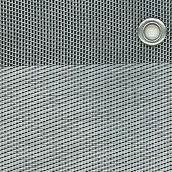 Tenax Texstyle Double 1,00x5 m Gris, Filet Occultant Brise-Vue en Textilène avec Oeillets, Décoration et Occultation Design pour Jardins, Terrasses, Clôtures et Portails