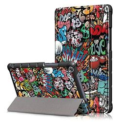 Funda Huawei Mediapad M5 Lite 8.0, Funda Plegable para Tablet Huawei mediapad M5 Lite 8.0, Funda magnética antiarañazos, Funda con función lápiz (Graffiti).