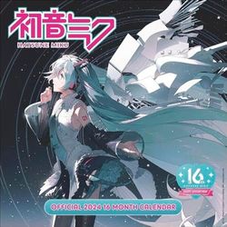 Hatsune Miku Calendrier 2024 La chanteuse virtuelle japonaise dans un calendrier photo 2024. Excellent calendrier pour les fans d'anime. Calendrier mensuel.