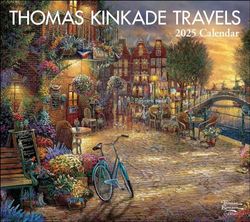 Thomas Kinkade Travels 2025 Deluxe Wall Calendar