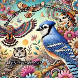 Wings of Wonder:A Bird Coloring Experience