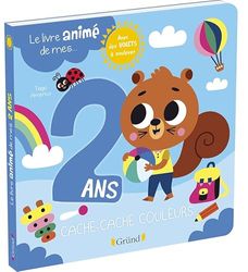 Le livre animé de mes 2 ans – Livre à rabats – À partir de 2 ans