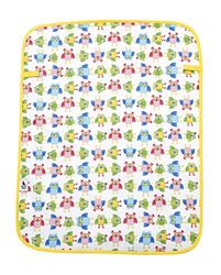 Mon Petit Bleu 5901323926815 aankleedmat - Soft & Handy Mon Petit Bleu, waterdicht, aan beide zijden bruikbaar van katoen en velours, 60 x 48 cm - Blauw/Uilen