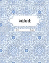 Moroccan Notebook: Lined journal | 8,5×11 | 120 pages | inspired by Moroccan Tile Patterns