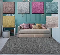 Tadi & Imperio1979 Grand Tapis carré pour Salon, Rustique Effet Jute Naturel sans Poils, nœuds, pour Chambre à Coucher ou Cuisine.