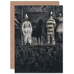 Artery8 Georges Pierre Seurat Sidewalk Show Fine Art Greeting Card Plus Envelope Blank Inside Spectacle
