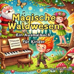 Magische Waldwesen: Ein Ausmalbuch für Kinder