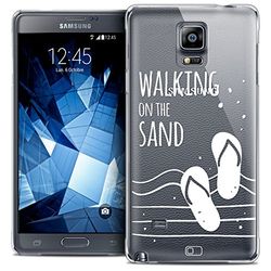 Caseink - fodral för Samsung Galaxy Note 4 [kristallHD kollektion sommardesign Walking on The Sand - hårt - ultratunt - tryckt i Frankrike]