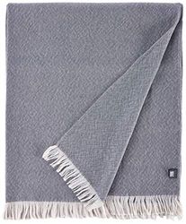 Rolf Benz Plaid - Manta (50% Lana, 50% poliacrílico, 200 x 240 cm), Color Gris