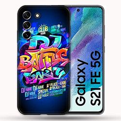 Cokitec Custodia per Samsung Galaxy S21 FE / S21FE Street Art Rap