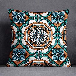 Bonamaison Funda de cojín, Cotton, Multicolor, 45X45