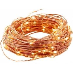 Levitantes Striscia di luci LED calda, per interni, cavo rame batteria 3AA, 150 LED;10 cm