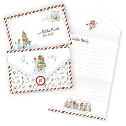 LINA OFFICINE GRAFICHE CREATIVE Letrero para Papá Noel muñeco de nieve con árbol