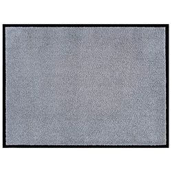 HANSE Home Paillasson Lavable pour l'intérieur et l'extérieur - Couleur Unie - Antidérapant - 40 x 60 cm - Gris argenté