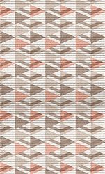 d-c-fix Zachte schuimmat Comfort Modern Triangles - Antislipmat antislip - ook geschikt voor buiten - voor badkamer, keuken, tuin, balkon - Badmat wasbaar outdoor mat tapijt 65 cm x 2 m