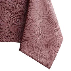 AmeliaHome Lotus Effect Water-Repellent Polyester Tablecloth 140 x 260 cm Old Pink Gaia