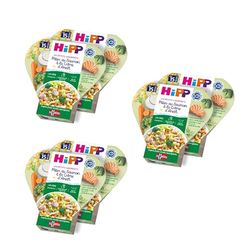 HiPP - Les Petits Gourmets - Pâtes au Saumon à la Crème d'Aneth - Assiettes - 6x250g