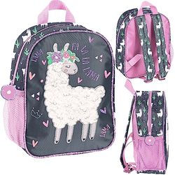 PASO Lama Sac à dos maternelle, Graphite rose, M