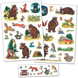 Paper Projects The Gruffalo-Pegatinas Decorativas de Vinilo para Pared, Decorar dormitorios y Muebles de niños, Multicolor/Bordes Transparentes, Varios tamaños