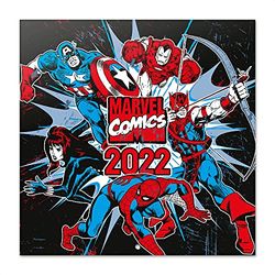 Official Marvel 12" x 12" Square Wall Calendar 2022 (Free Poster Included), Family Calendar 2022, Marvel Comics Calendar 2022, Kids Calendar