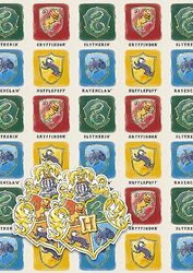 Harry Potter - Papel de regalo de 2 hojas y 2 etiquetas