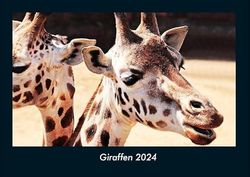 Giraffen 2024 Fotokalender DIN A4: Monatskalender mit Bild-Motiven von Haustieren, Bauernhof, wilden Tieren und Raubtieren