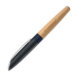 STABILO Grow - Stylo-plume - rechargeable - bleu myrtille/bois de hêtre