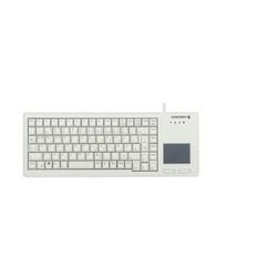 CHERRY G84-5500 XS, Teclado Compacto con Touchpad, Distribución Alemana (QWERTZ), Con Cable (Puerto USB-A), Interruptores Mecánicos CHERRY ML, Gris Claro