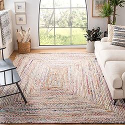 Safavieh Tapis Boho pour Salon, Salle à Manger, Chambre à Coucher - Cape Cod Collection, Tapis à Poil Court, Multi, 244 x 305 cm
