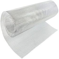 Modengzhe Car Grill Mesh Sheet, Silver, Aluminium Alloy, 47 x 15.7 inches, Multi-functional Grille Mesh Roll