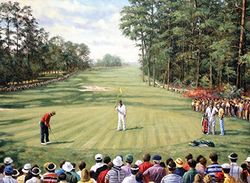 Royal & Langnickel 11 x 15 inch Augusta Golf Pre-Printed Paint by Number Painting Set