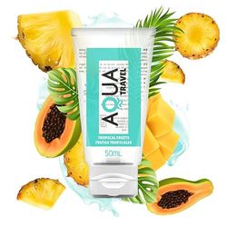 AQUA TRAVEL Lubricant Base Agua SABOR FRUTAS TROPICALES - 50 ML