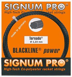 Signum Pro Tornado - Cordaje de Raqueta de Tenis, tamaño 1.23, Color Negro