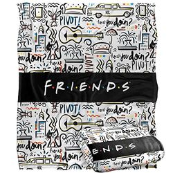 FRIENDS Silkeslen Touch Supermjuk överkastfilt 152 x 127 cm