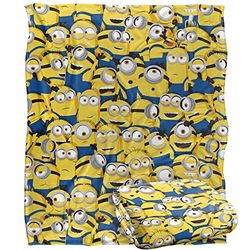 Minions Blanket, Minion Group Silky Touch Super Soft Throw Blanket, 152 x 127 cm