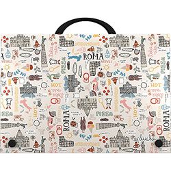 Grafoplás | Maletín Escolar con Asa | Fabricado en Plástico | Colección de Papelería Epluche, Roma | 24,5x34,5x4cm | Perfecto para Actividades Extraescolares