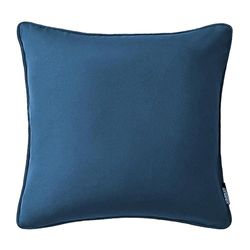 ROOM99 Aura 45 x 45 cm federa decorativa per cuscino, cuscino decorativo, stile moderno, camera da letto, soggiorno, blu scuro