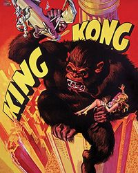 King Kong Grab 40 x 50 cm kanvastryck polyester, flerfärgad, 40 x 50 x 3,2 cm