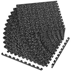 12 tappetini in gomma EVA ad alta densità, spessore 1,2 cm, 12 pezzi, puzzle ad incastro per casa, palestra, attrezzature per allenamento pesanti, pavimentazione, 61 x 61 cm