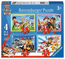 Ravensburger - Puzzle: Patrulla Canina, Puzzle 3 Años o Más, Puzles Niños 3 Años, Rompecabezas Niños, Regalo Niño 3 Años, Ravensburger Puzzle, 4 puzzles infantiles 3 años