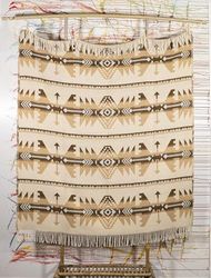 Navajo Blanket, Plaid per divano in misto lana, morbido e caldo per l'inverno, letto, multicolore, 150 x 200 cm