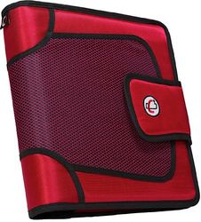 Case-it Open Tab Hook Loop Sluiting 5,5 cm Binder met Tab-bestand, Rood, S-816-RED