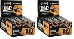 Warrior Crunch Bar 12 X 64G Dark Chocolate Peanut Butter (Pack of 2)