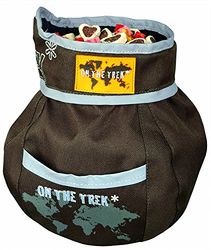 Dog Activity Snack Bag on The Trek, Ø 11 × 16 cm, Marrone