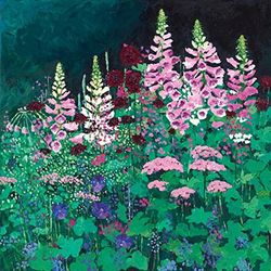 Susan Entwistle Art The Cottage Garden wenskaarten, 15 cm x 15 cm, Papier Multi kleuren, 15 x 15 x 1 cm