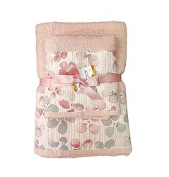 "Set di Asciugamani da Bagno di Alta Qualità, 100% Cotone, Made in Italy - Morbidi, Assorbenti e Eleganti - Ideali per il Tuo Bagno di Stile!" (Floreale rosa)