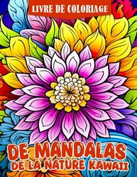 Livre de coloriage de mandalas de la nature Kawaii: Découvrez la beauté de la nature avec des designs adorables et kawaii