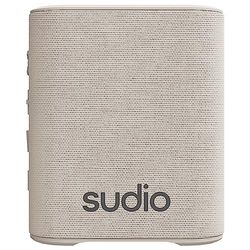 Sudio S2 Beige, Altoparlante Bluetooth con suono forte e bassi profondi Lungo Tempo di riproduzione IPx5 Impermeabile Bluetooth 5.3 TWS Pairing Altoparlante portatile compatto wireless per casa