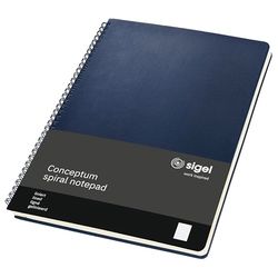 SIGEL CO825 Spiralblock Conceptum, ca. A4, liniert, dunkelblau: Notebook Conceptum, Classic, Hardcover